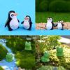 Frog Penguin Mini Father Son Ornament Diy Miniature Decoration Micro Landscape