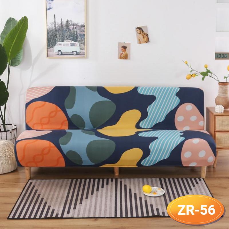 Sofa-Bettbezug ohne Armlehne, klappbarer Sofabezug, elastische Sofabezüge für Wohnzimmer, Couchbezüge für Sofas