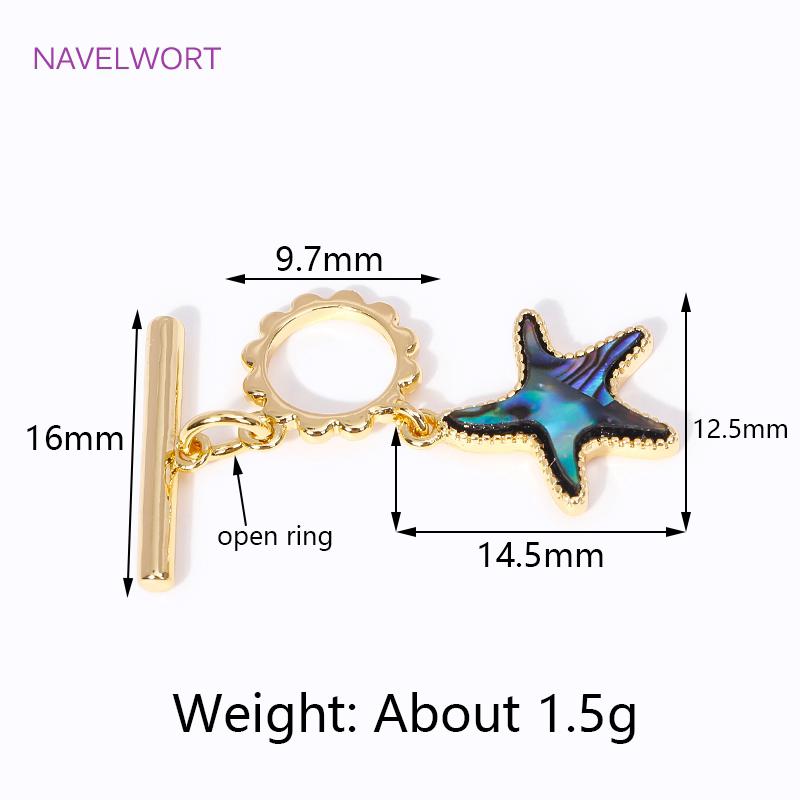 Multi Types Trendy 18K Gold Plated OT Clasps Toggle Clasps Connector For Bracelet Necklace Making DIY Jewelry Accessories