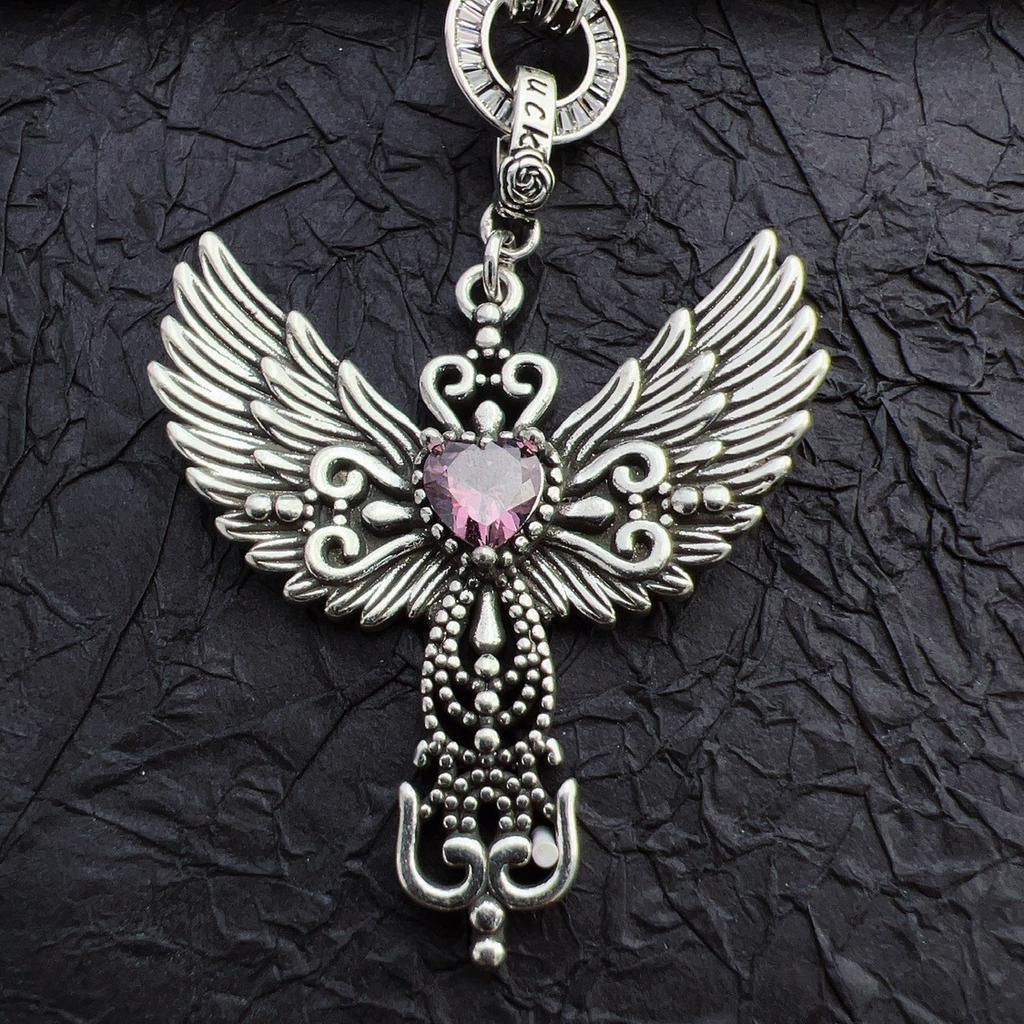 Neck Chain, Angel Cross Necklace, Delicate and Niche Women's Collarbone Chain, Light Luxury Fashion Sweater Chain Accessories
