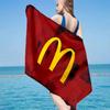 MCD Food Microfiber Beach Towel, Soft And Absorbent, Quick-Dry, Ideal for Summer Travel, Beach Essential, Swimming Pool Gifts
