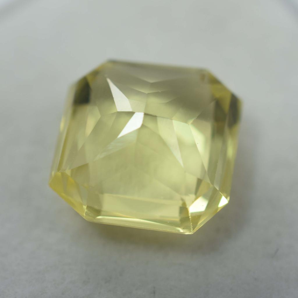 10.23 Ct Natural Sapphire Yellow Square Cut Guenine Loose Gemstone
