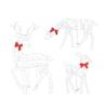 Practical-3PCS Handmade Iron Artelk Deer Christmas Garden Decor &LED Light Glowing Glitter Reindeer Xmas Home Outdoor Yard Decor