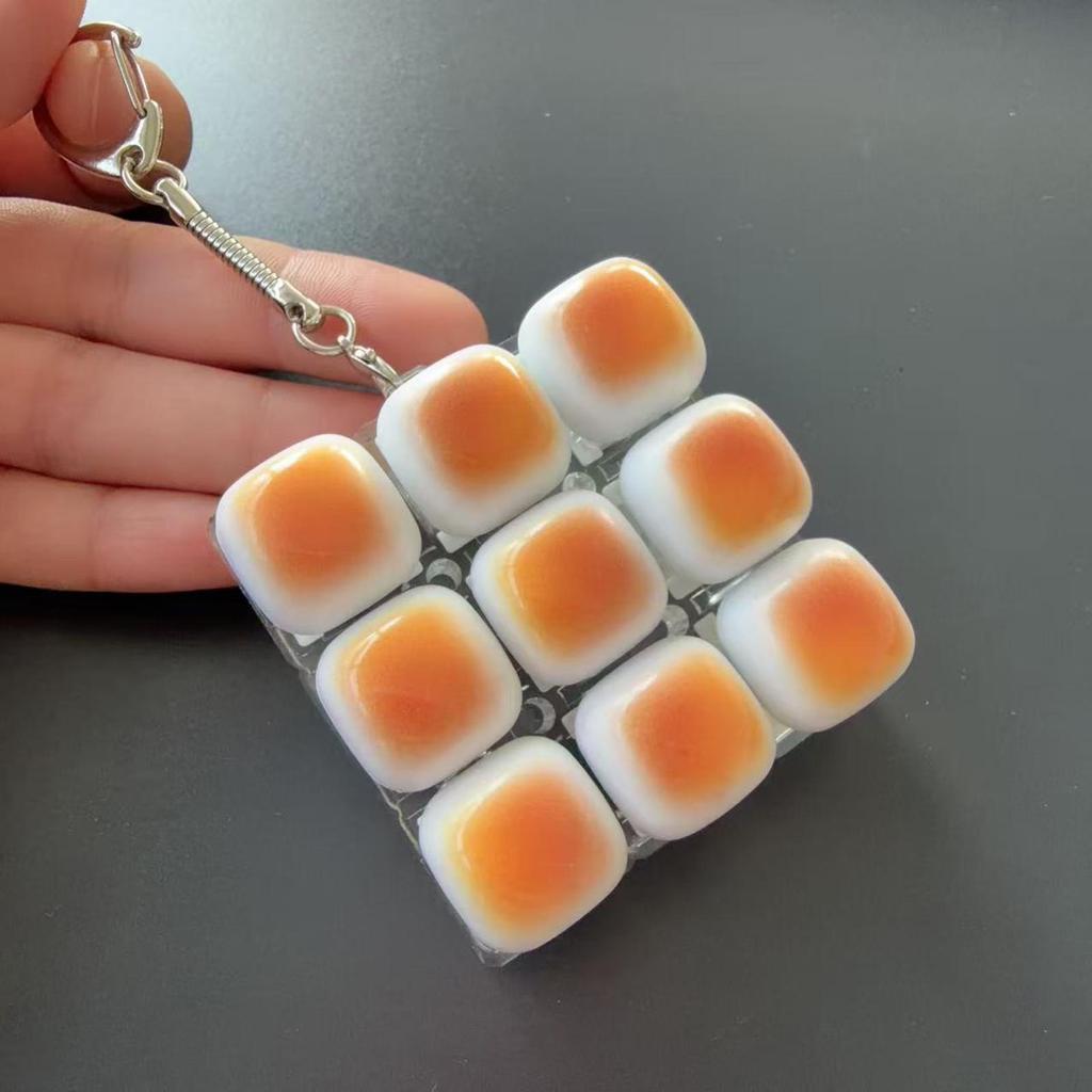 Bread Keyboard Fidget Toy Anti Stress Keychain for Kids Teens Adults Programmers Collectors Study Work Travel Home Office Toy