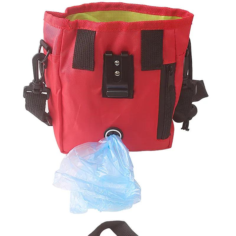 Waterproof Pet Training Snack Pouch Lightweight Crossbody Waist Bag for Puppy Owners Dog Walking Waist Snack Storage Pouch