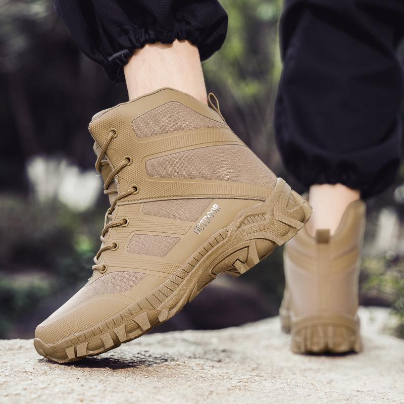 Men's Tactical Hiking and Military Boots: Large Size, Outdoor, Desert, and Off-Road