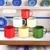 Enamel Retro Style Mug Classic Sturdy Handle Large Capacity Drinking Cup for Coffee Tea Collectors