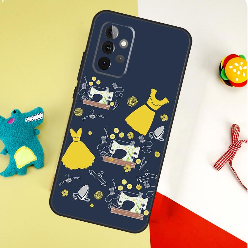 Sewing Machine For Samsung Galaxy A54 A34 A14 A55 A35 A15 A53 A33 A13 A05 A06 A16 A22 A32 A52 Phone Case