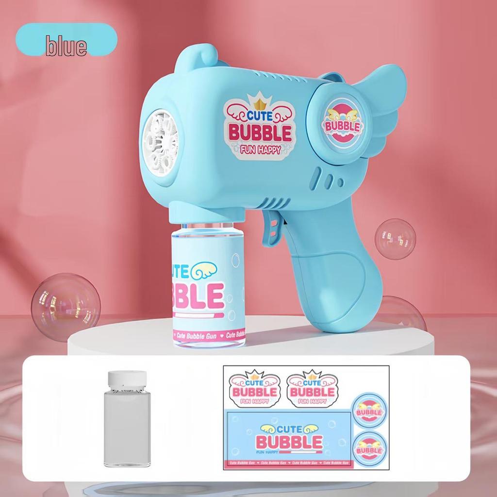 Electric Angel Bubble Wand Toy - Automatic Handheld Bubble Blower for Kids