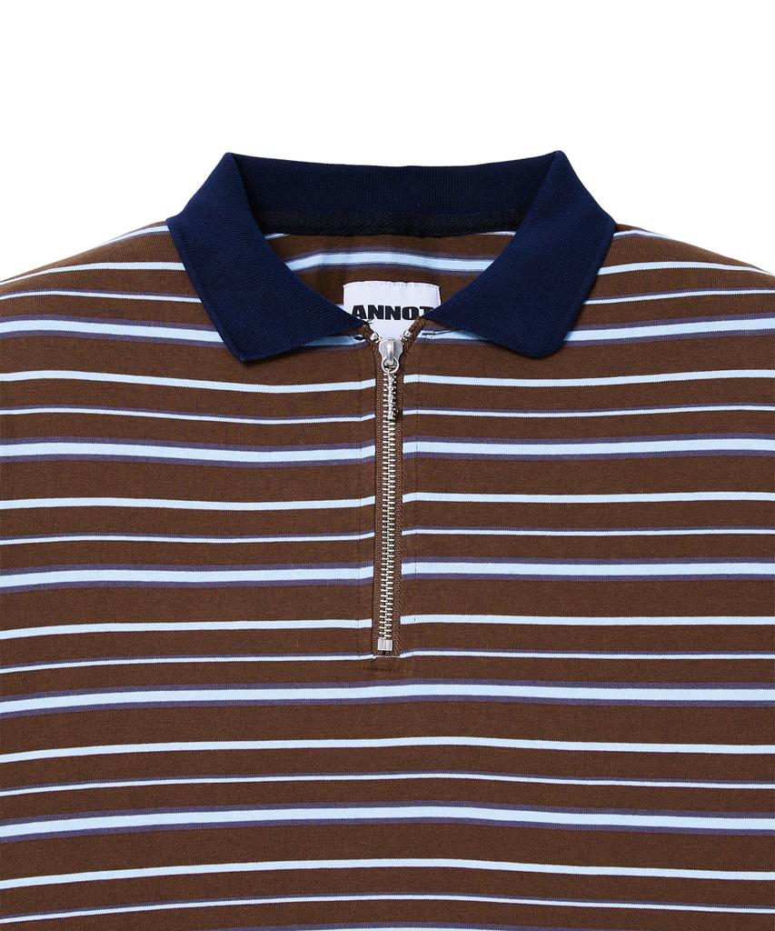 ANNOT Sunny Zip-Up Long Sleeve Brown
