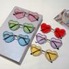 Heart Shaped Sunglasses with Rhinestones Women  New Fashion Decorative Sun Glasses Chic Sweet Beach Vacation Shades