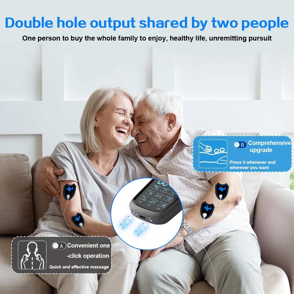 Physiotherapie Tens Muskelstimulator Elektrisch EMS Akupunktur Körpermassage Digitale Therapie Schmerzlinderung Abnehmmaschine Elektrischer Stimulator