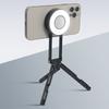 Double Side Magnetic Mobile Phone Holder Phone Tripod Stand for Phone 16 Mini Aluminium Bracket Quick Mount Pocket Stand