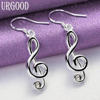 925 Sterling Silber Ton Anhänger Ohrringe Modeschmuck