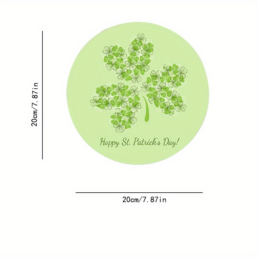 2D Flat 20cm happy st.patrick's day hat Wooden Wall Hanging Decor - car balloon Universal Holiday Wooden Pendant, Home Decoration, Welcome Sign Party