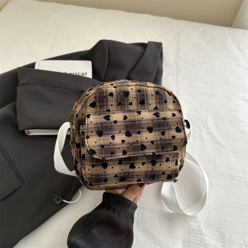 Mode Karomuster Kleine Tasche für Damen Koreanische Version Mini Vielseitige Schulter-Umhängetasche für Damen