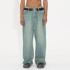 New Spring Denim Pants Men and Women High Quality Men's Denim Pants Jeans Retro Gradient Color Wide Leg Pant Men