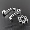 Aluminum Alloy Universal Car Manual Door Window Crank Handle Winder Riser Replacement Winder Crank Riser Kit Silver