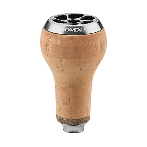 

Gomexus C27 Reel Handle Knob, Replacement Cork 27mm Knob for Daiwa Type S and Shimano Type A Caldia Handles, Spinning and Baitcasting Reels, Bass Fish