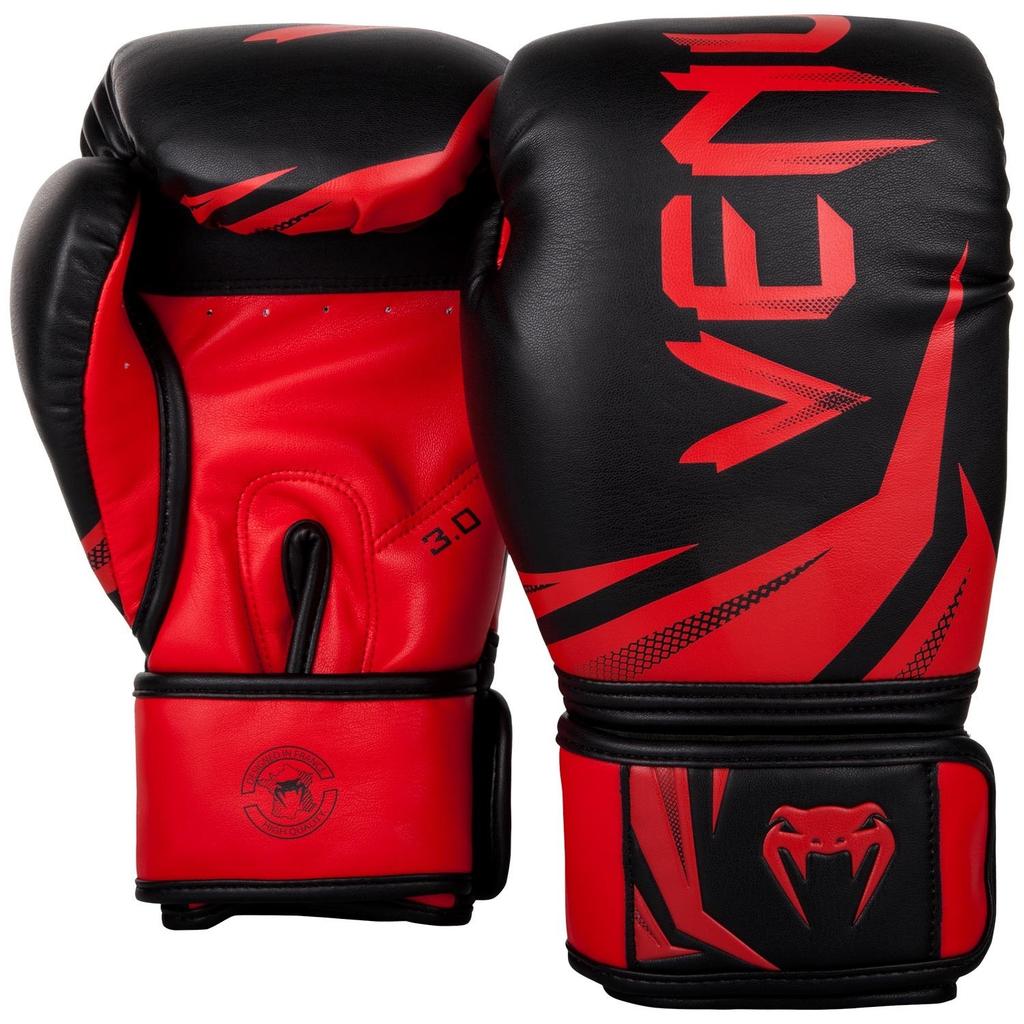 Venum Challenger 3.0 Boxing Gloves Black/Red 12oz