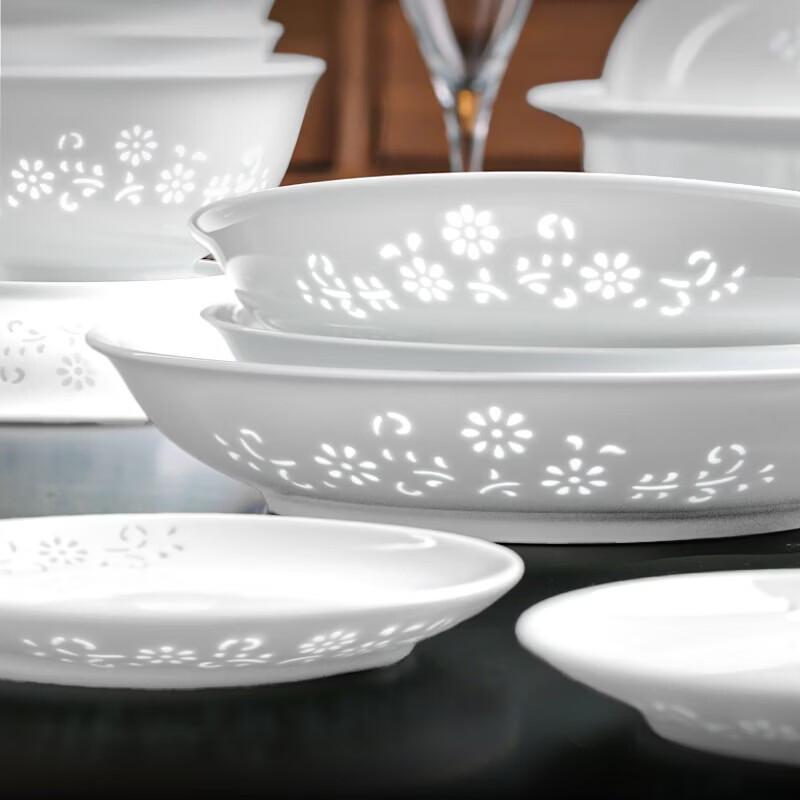 Jingdezhen Linglong Porcelain Dinnerware Set