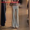 Casual Womens Khaki Wide Leg Pants With High Waist For Spring 2025
