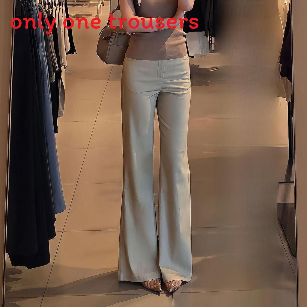 Casual Womens Khaki Wide Leg Pants With High Waist For Spring 2025