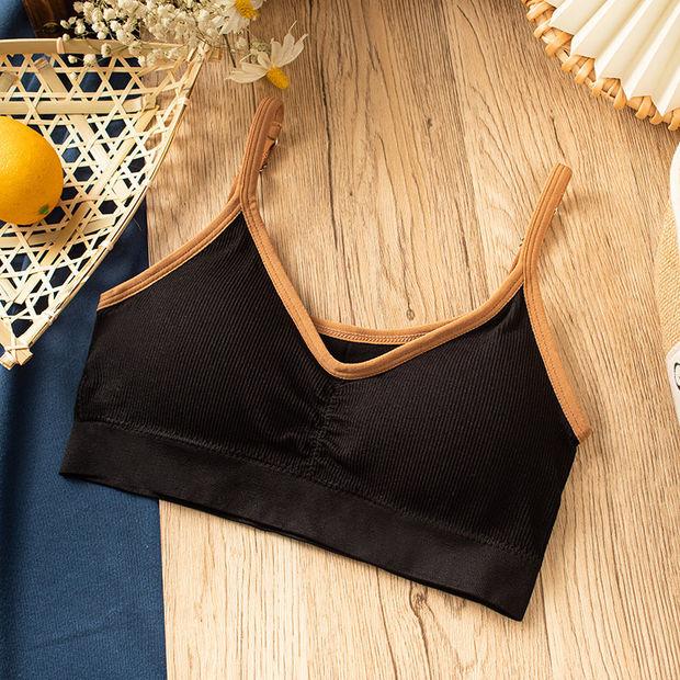 

Летний Дышащий Удобный Открытый Спиной Пуш-Ап Тонкий Подростковый Студенческий Бюстгальтер Нижнее Белье one size