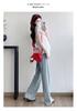 Maternity V-Neck Short Sleeve Pleated T-Shirt - Loose Fit, Belly-Covering, Solid Color, Summer Style