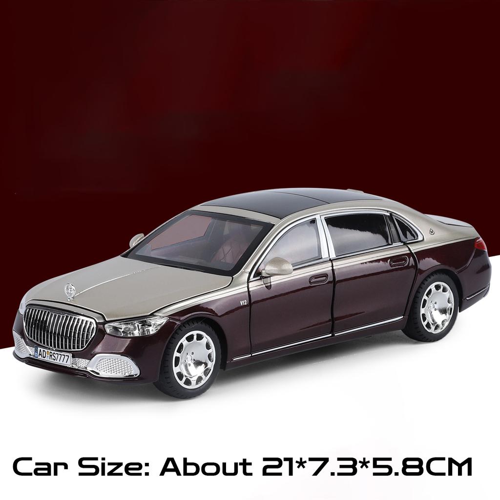 1:24 Scale S680 GLS600 Model Toy Car Alloy Diecast Sound Light Front Wheel Steering Simulation Vehicles Models Great Collectible