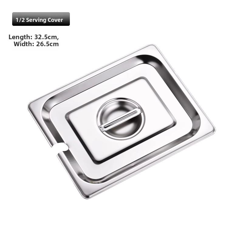 Stainless Steel Rectangular Covered Small Seasoning Box Food Container Thermal Restaurant Kitchen Cooking Utensils Dish Pot