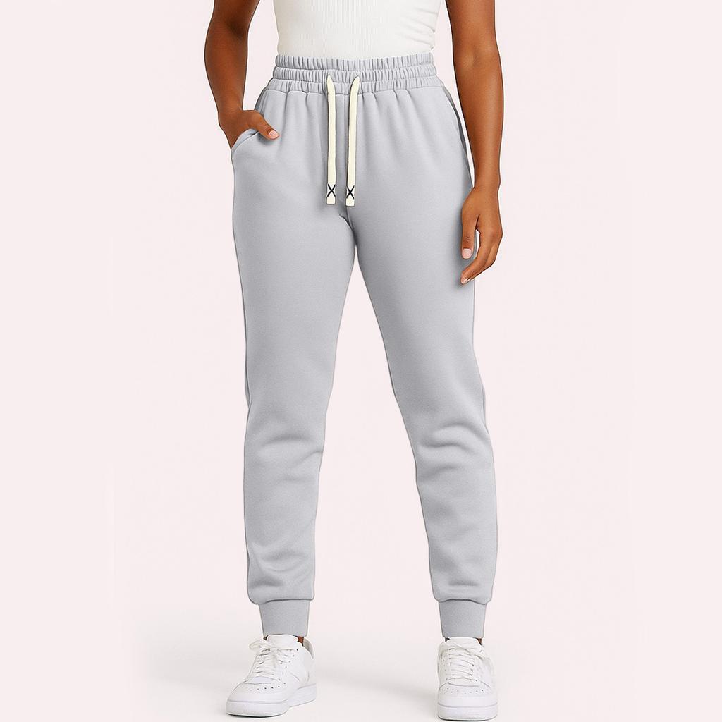 Women's Solid Color Sweatpants, Loose Casual Leggings