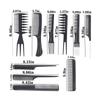 12pcs/set Barbershop Scissors Hairdressing Comb Sets Hair Cutting Accessories Hairdresser's Stainless Salon Styling Tools