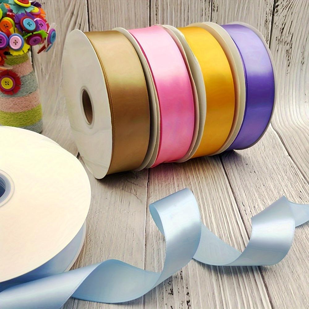 1 rolka poliestrowej wstążki materiałowej idealna na kokardy, pakowanie prezentów, dekorację tortu, dekorację na ślub, urodziny