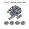 Legoeds-compatible Technical Tracks and Wheels Pack Gears and Axle Set Tank Chain Crawler for 3711 3873 57518 88323 15379 14696