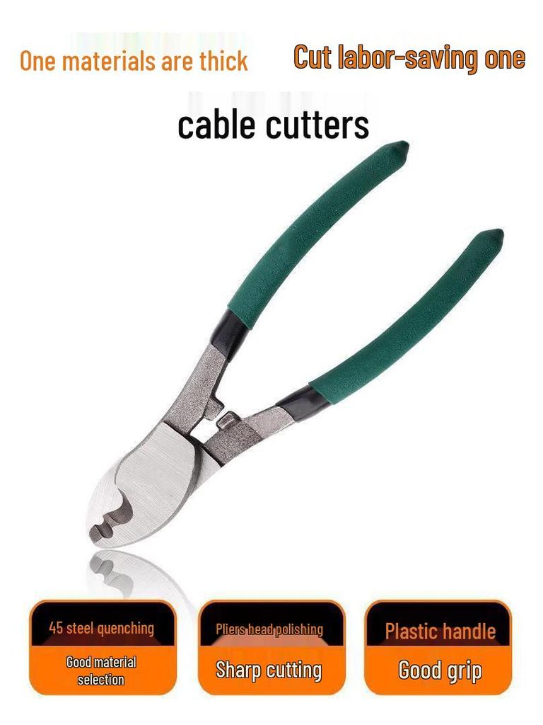 Electrician's 6/8-Inch Wire Cutter & Stripper Pliers Scissors