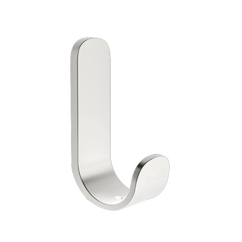 J-Shaped Self Adhesive Wall Hooks Heavy Duty Carbon Steel No-Drill 5-10kg
