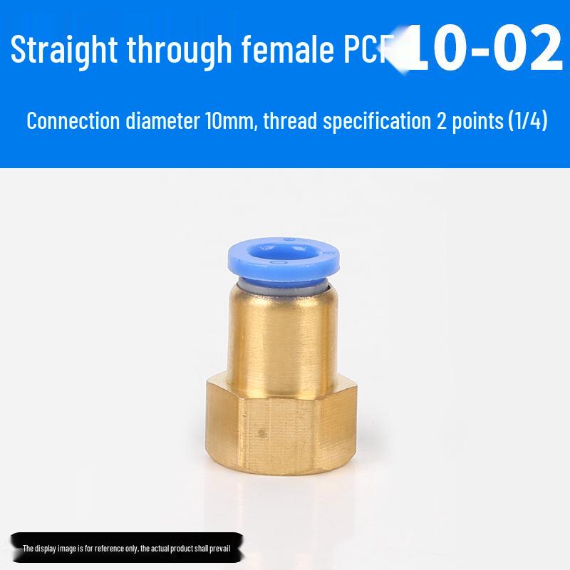Trachea Connector PC8-02 Male Thread Quick Elbow Insert Pneumatic Throttle Valve