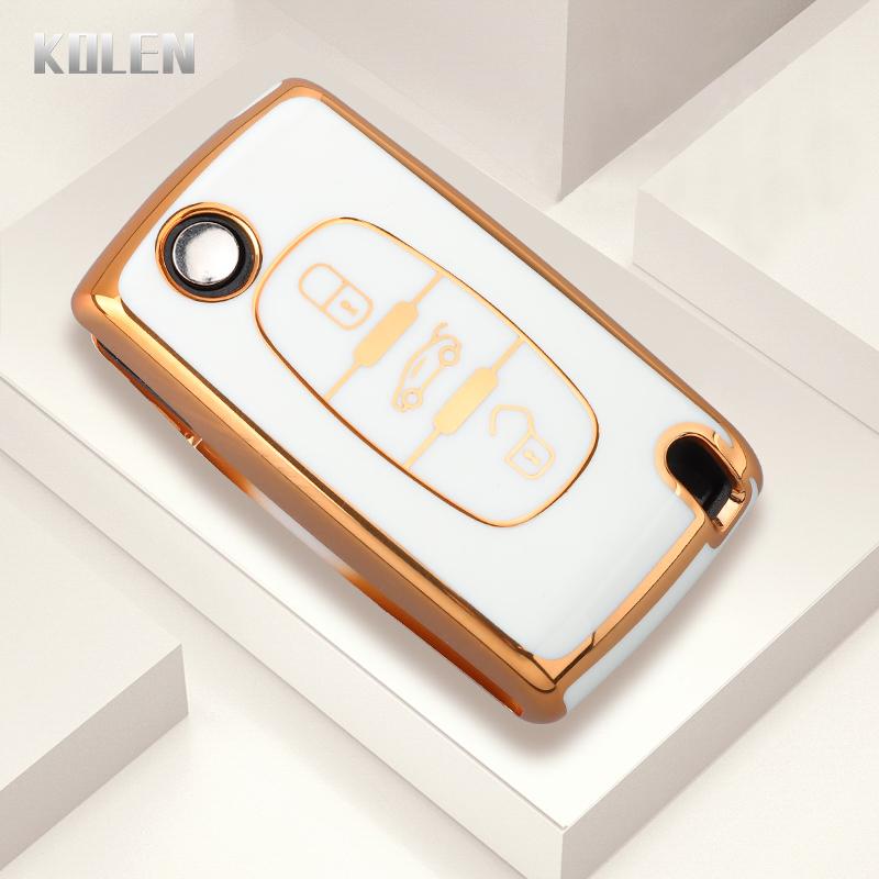 Tpu Car Key Case Cover Shell For Peugeot 107 206 207 208 308 406 408 508 4008 5008 Citroen C1 C2 C3 C4 C5 C6 C8 Cactus Picasso