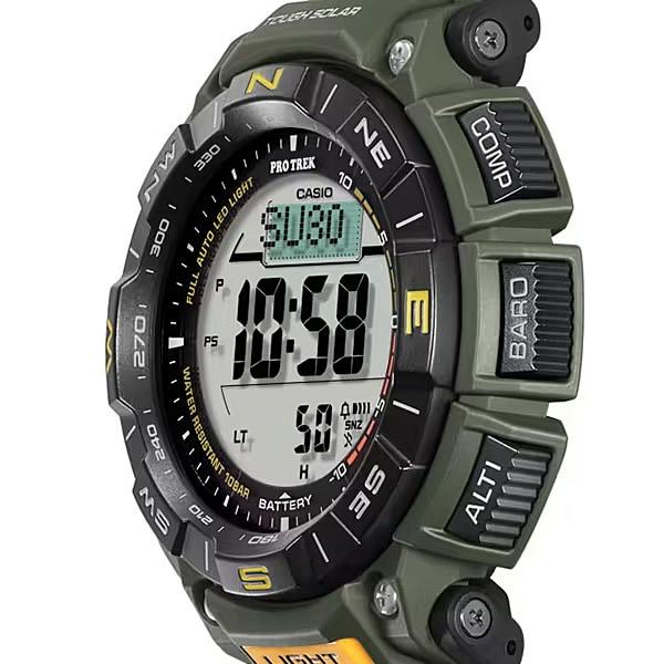 Casio Men's PRO TREK PRG-340-3JF [PROTREK Climber Line] rundklokke harpiks *Biomas Plast Digital