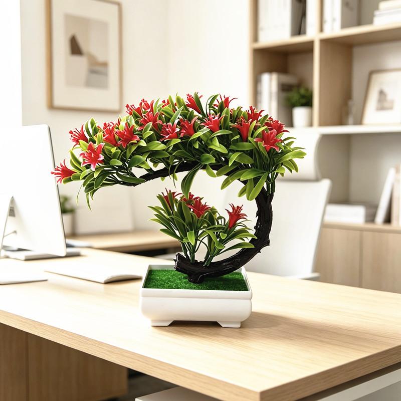 Lily Plant Artificial 3d Plastic Tabletop Decor For Home Office And Wedding Arrangements
