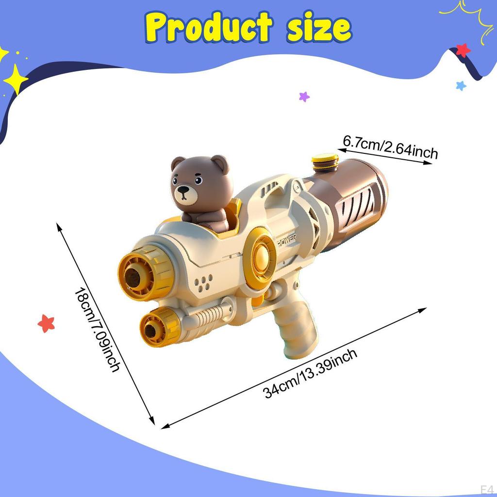 500ml Water Tank Toy for Outdoor Fun with 5-8M Range And Nozzle