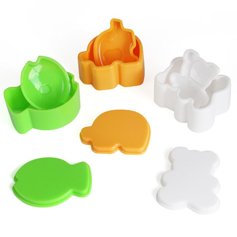 3Pcs Cartoon Shape Rice Ball Set Sushi Roll Sushi Mold Rice Ball Bento Press Mold Diy Tools Kitchen Accessories