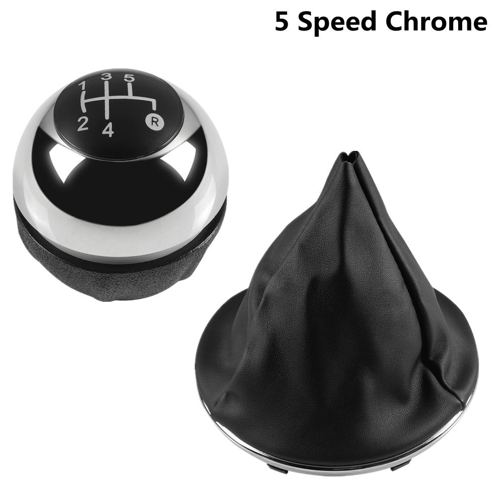 

Chrome Gear Shift Knob Gaiter Boot Cover Case For Fiat 500 500C 2007 2008 2009 2010 2011 2012 2013 2014 2015 2016 2017 2018 2pcs Chrome 5speed