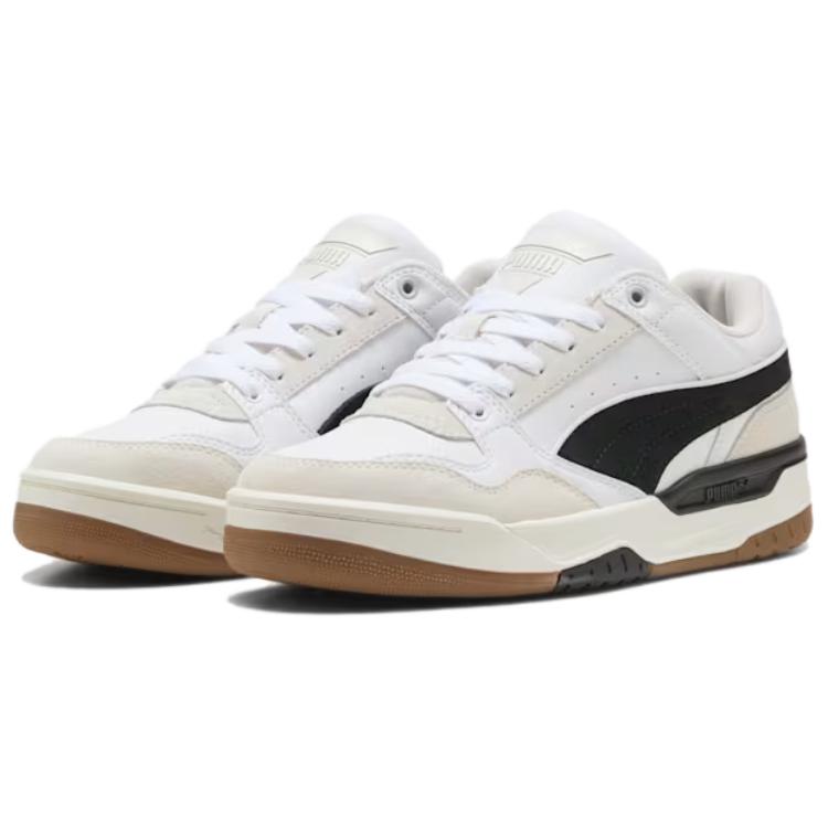Puma Rebound Retro White Black Feather Grey Unisex Sneakers 400214-01
