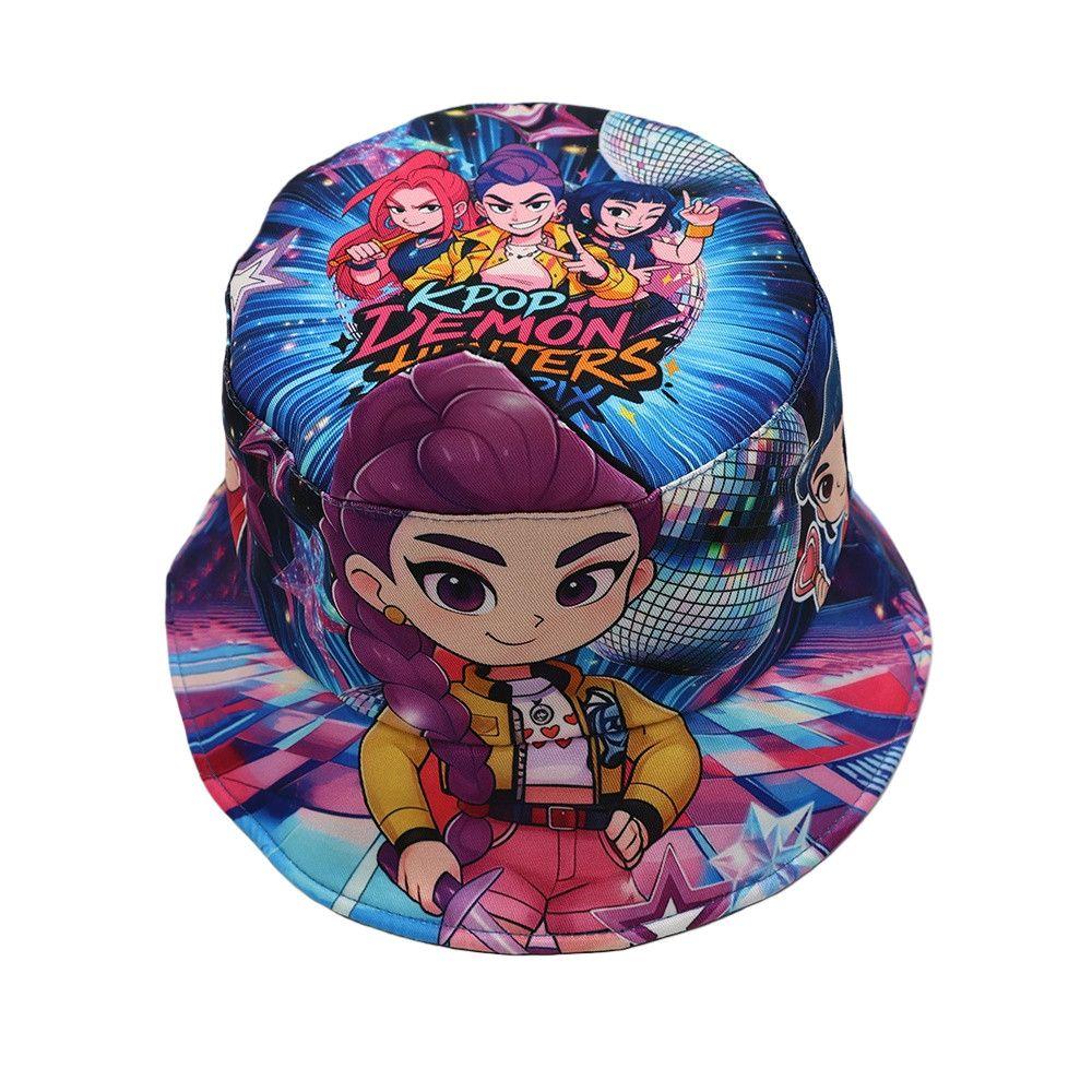 Hunting Witch Girls Theme Fishing Hat for Children - Cartoon Anime Stylish Hunting Witch Girls 3D Printed Fishing Hat with Sun Protection Cap