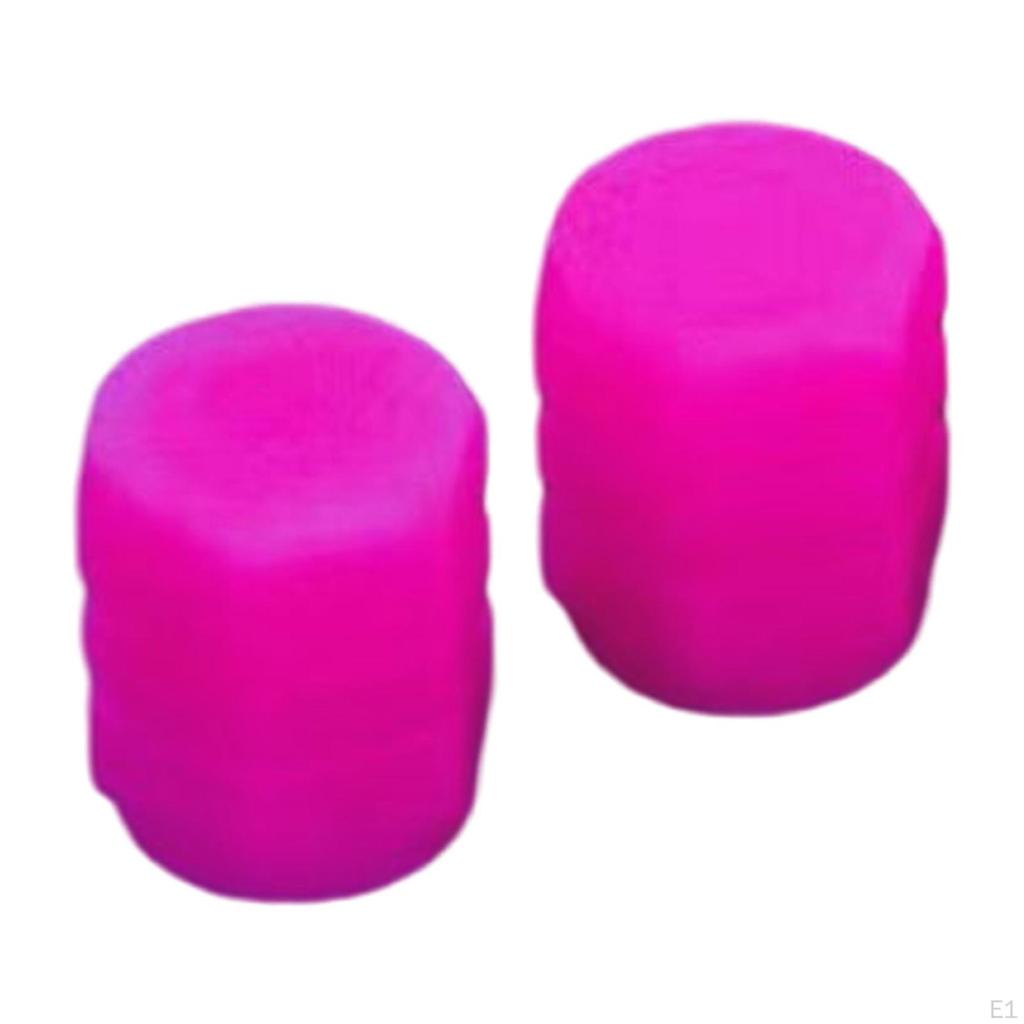 4Pcs Car Tire Valve Stem Caps Decoration Glowing Luminous Cover for Suvs Motorcycles Bike Tyre