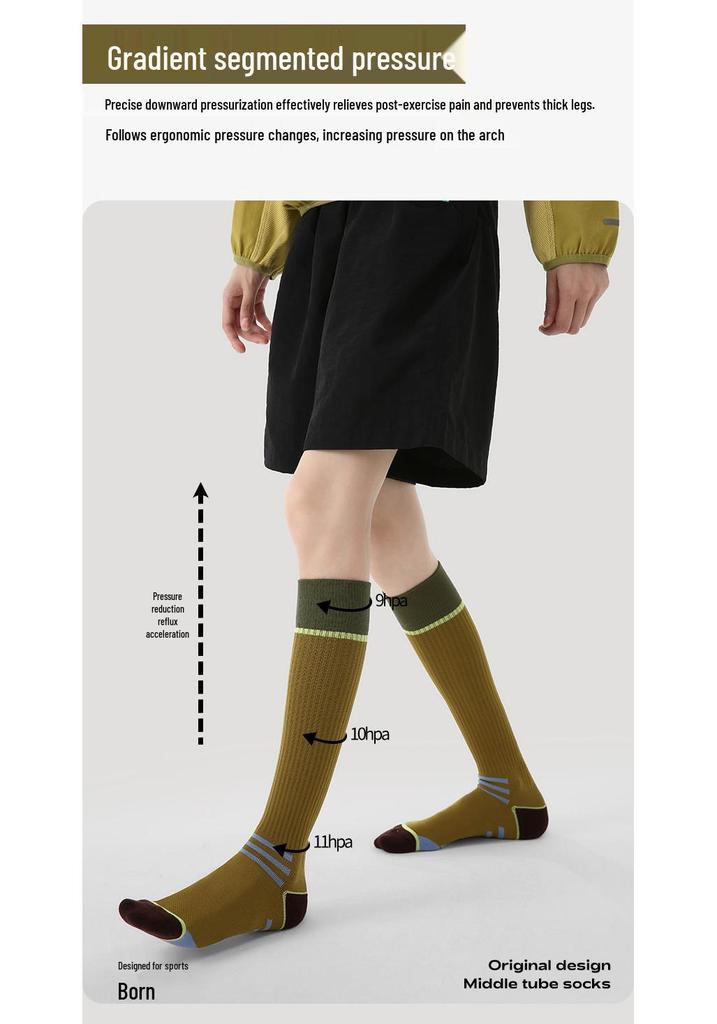 Renaissance Women's Compression Socks for Fitness and Marathon - Enhance Muscle Function with Long Calf Design