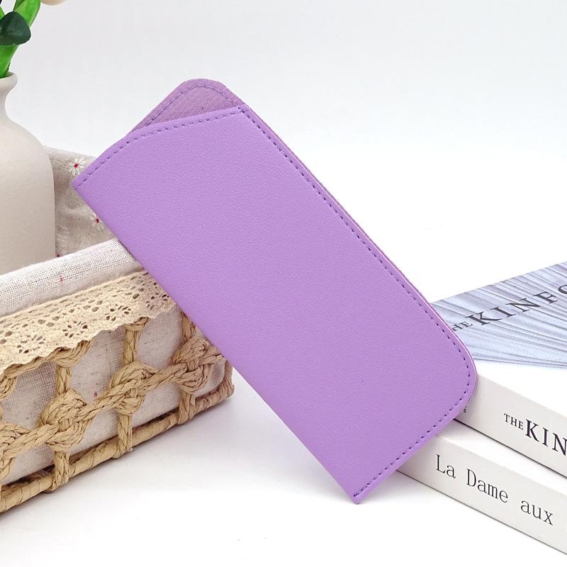 PU Leather Sunglasses Case Glasses Dustproof Storage Bag Portable Glasses Slanted Organizer Bag Eyewear Case Eyewear Accessories