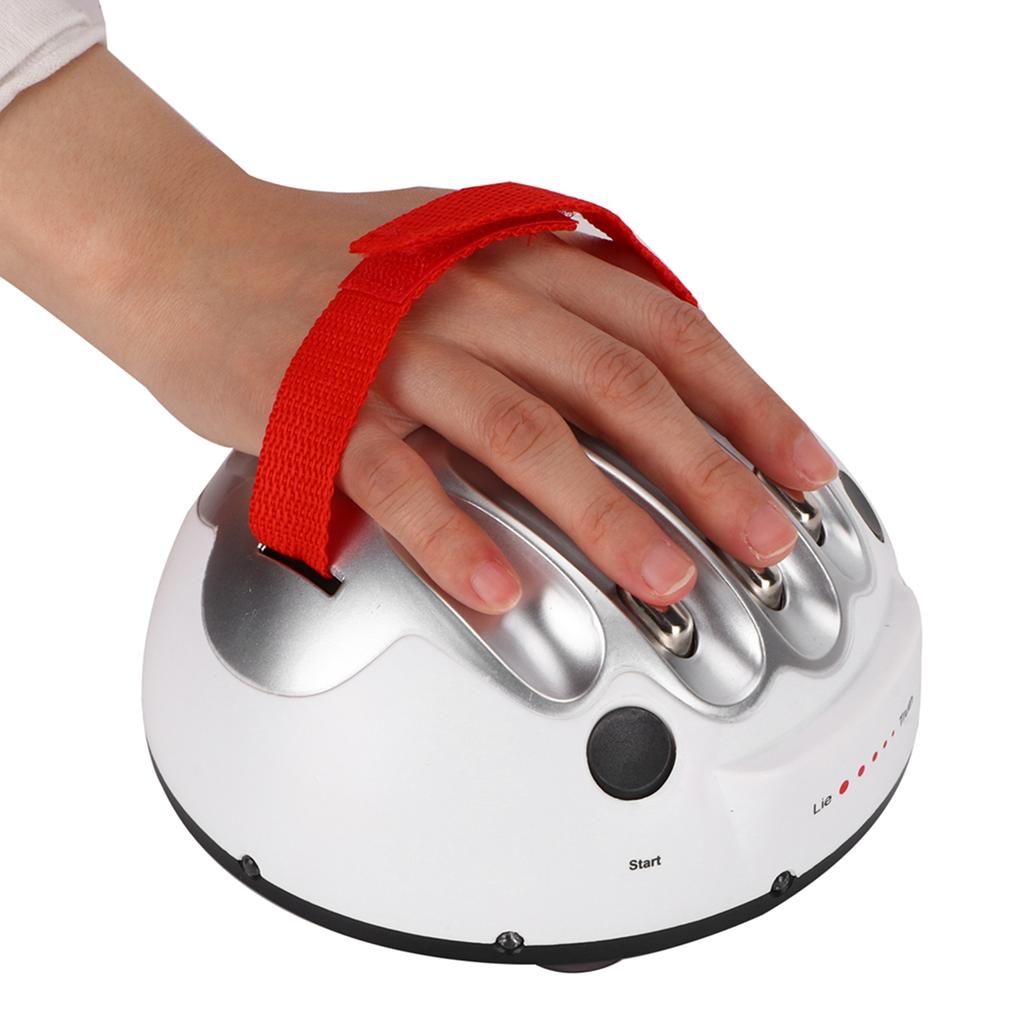 Miniature Electric Shock Heartbeat Lie Detector Toy Tricky Desktop Party Game Toy White